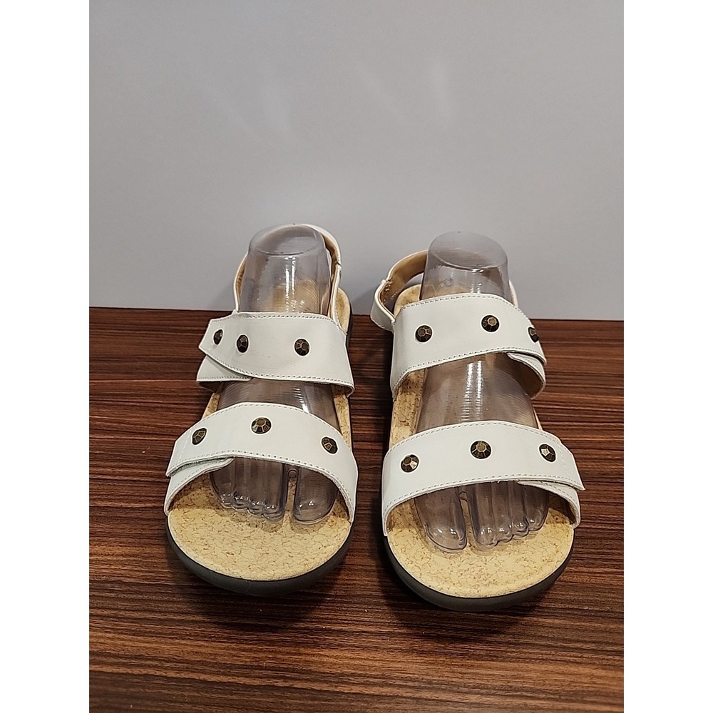 Revitalign Orthopedic Waco Shoe Company Terra Sandal Womens 10 D Wide Warm White